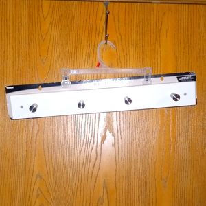 White w/ Satin Nickel finish "DORMAN BRAND" Hook board **SEE PICS** 24 in/ 61cm